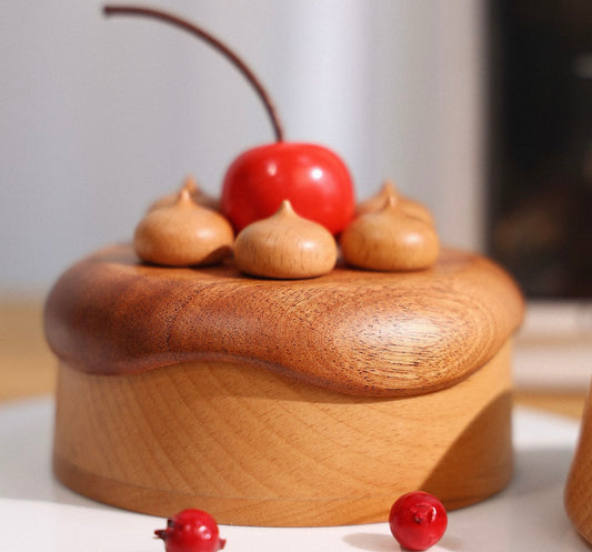 Cake-Inspired Wooden Jewelry Box